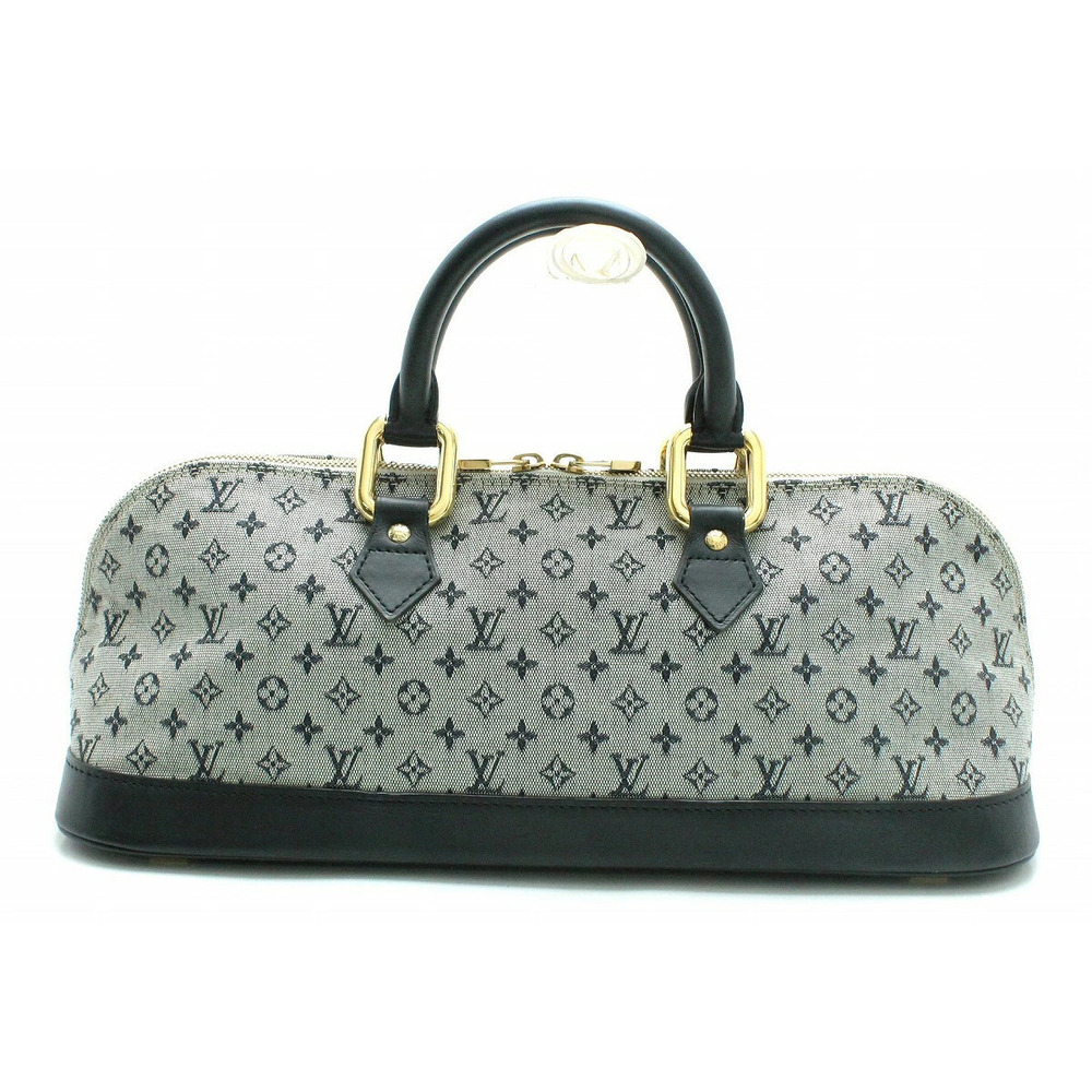 Louis Vuitton Monogram Alma Long Handbag Tote Bag Blue